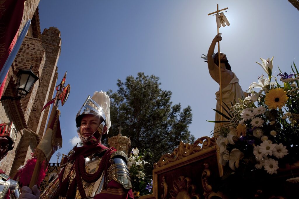 Armaos, durante la procesión del Domingo de Resurrección